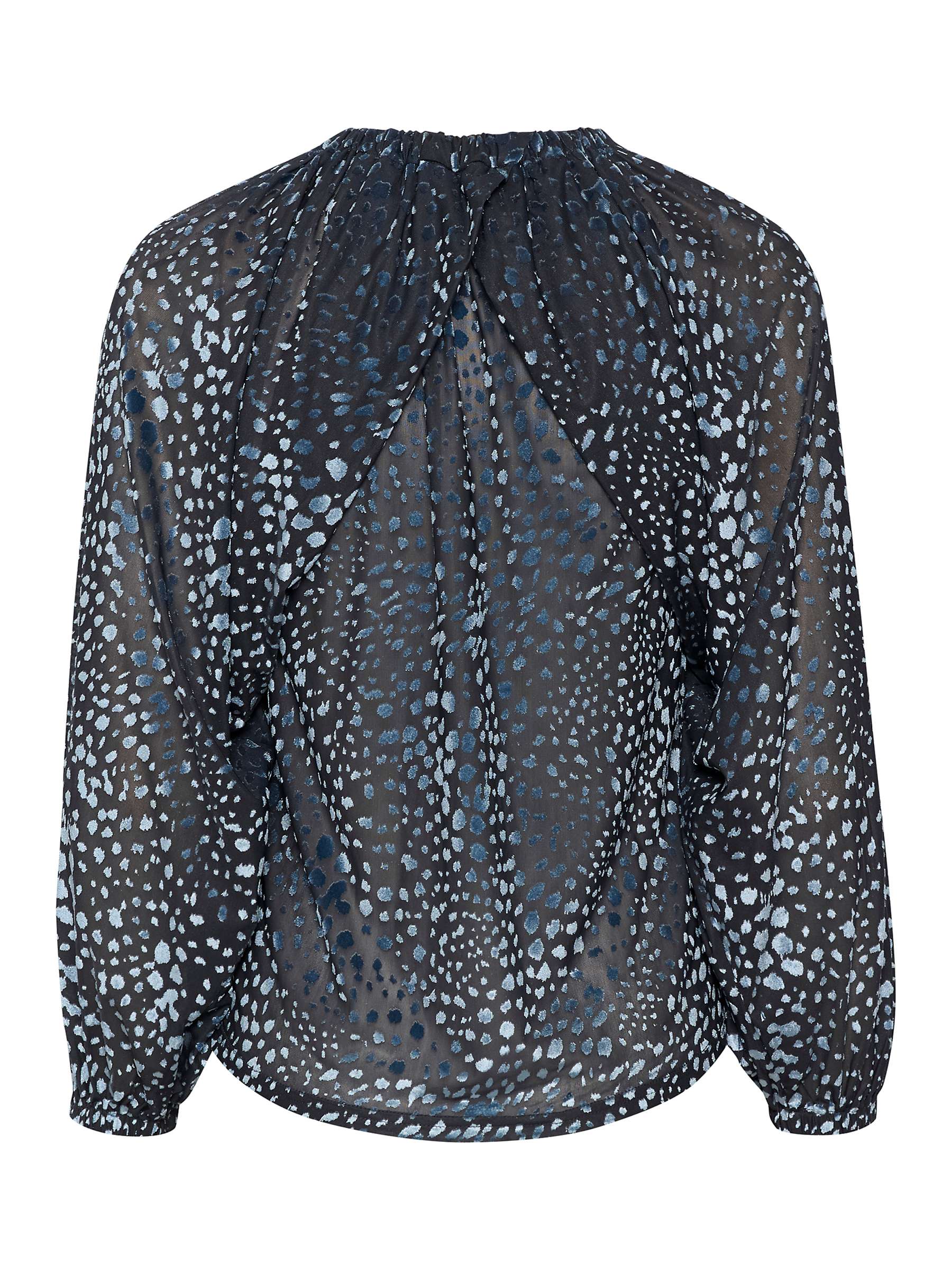 Buy Soaked In Luxury Nicha Blouse, Faded Denim Burn Out Online at johnlewis.com