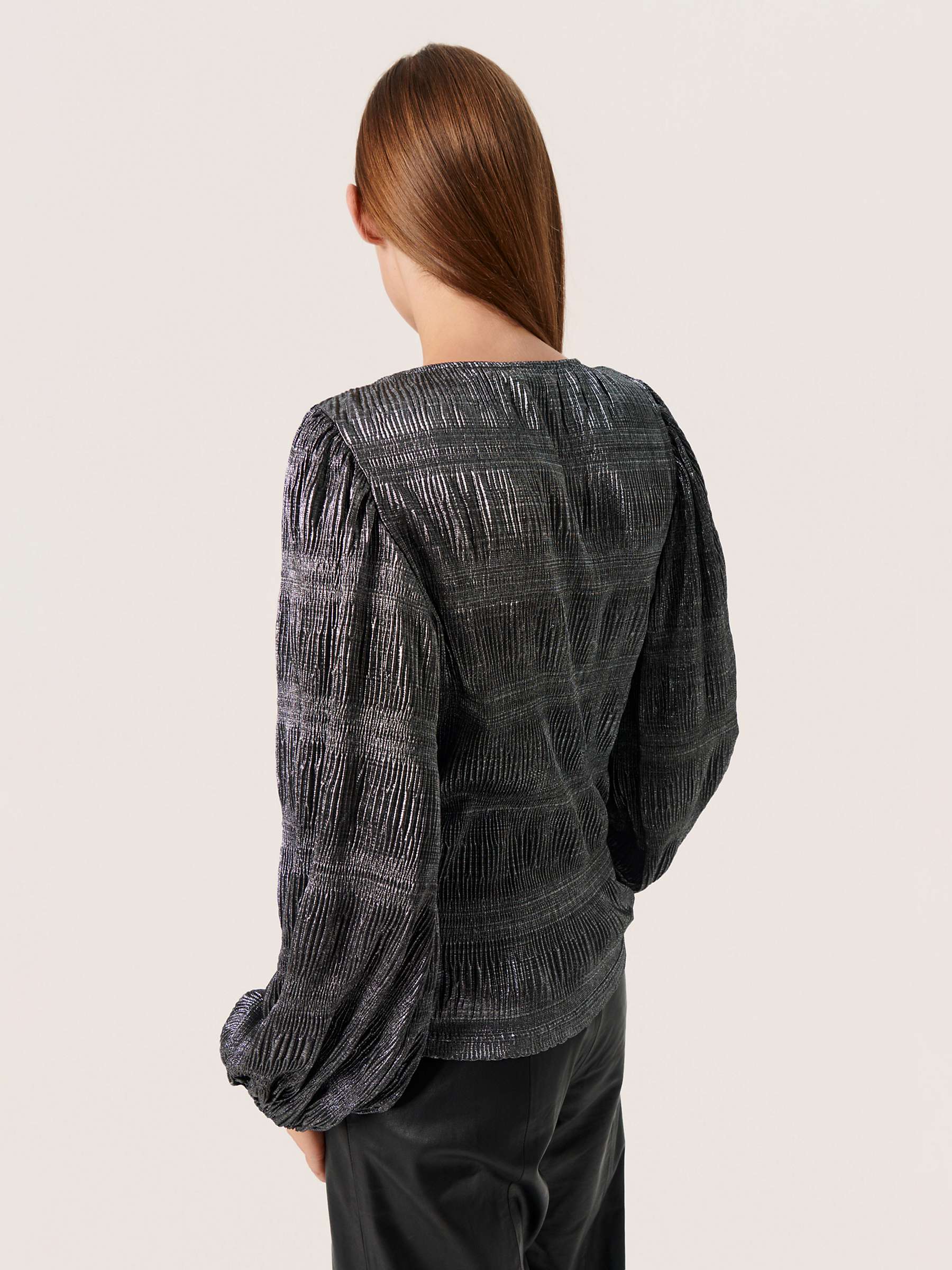 Buy Soaked In Luxury Gemma Blouse, Silver Online at johnlewis.com
