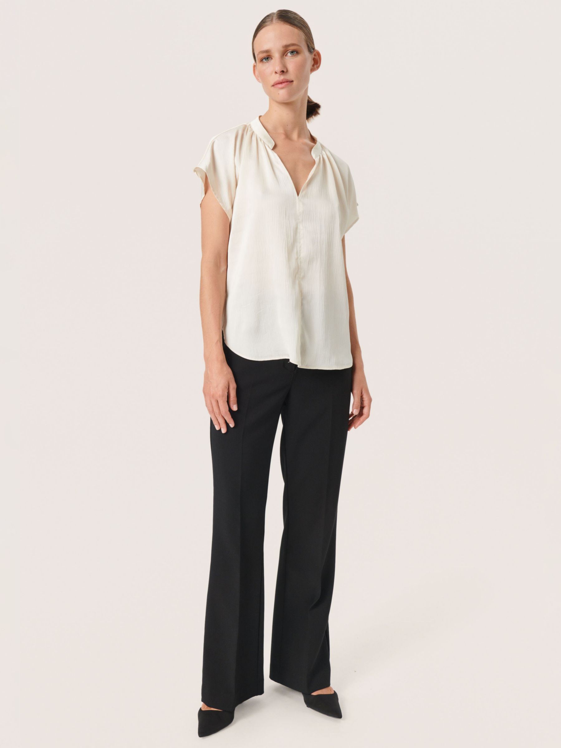 Soaked In Luxury Iona Blouse, Whisper White at John Lewis & Partners