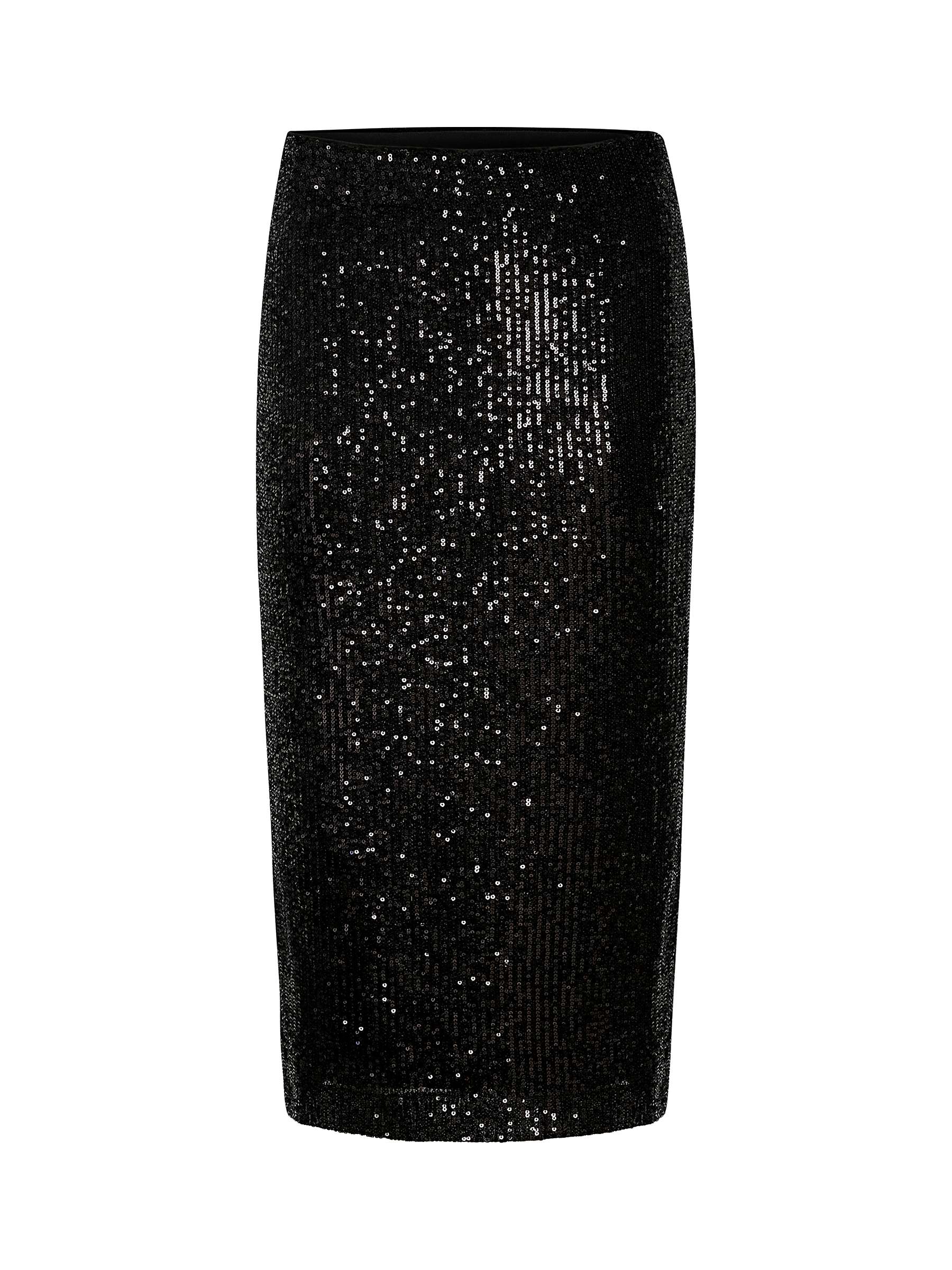 Soaked In Luxury Suse Sequin Midi Pencil Skirt, Black at John Lewis ...