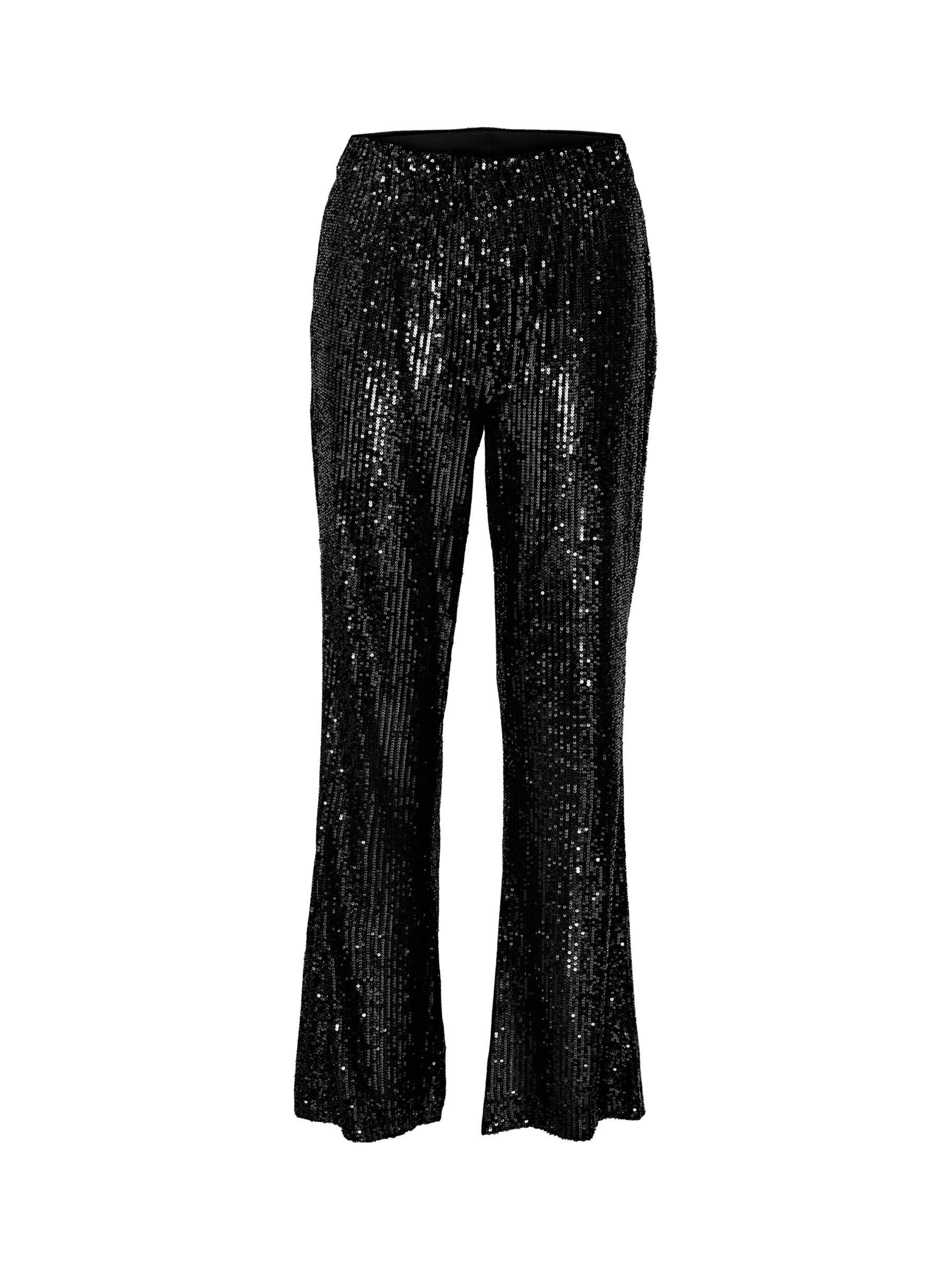 Soaked In Luxury Suse Sequin Trousers, Black, XL
