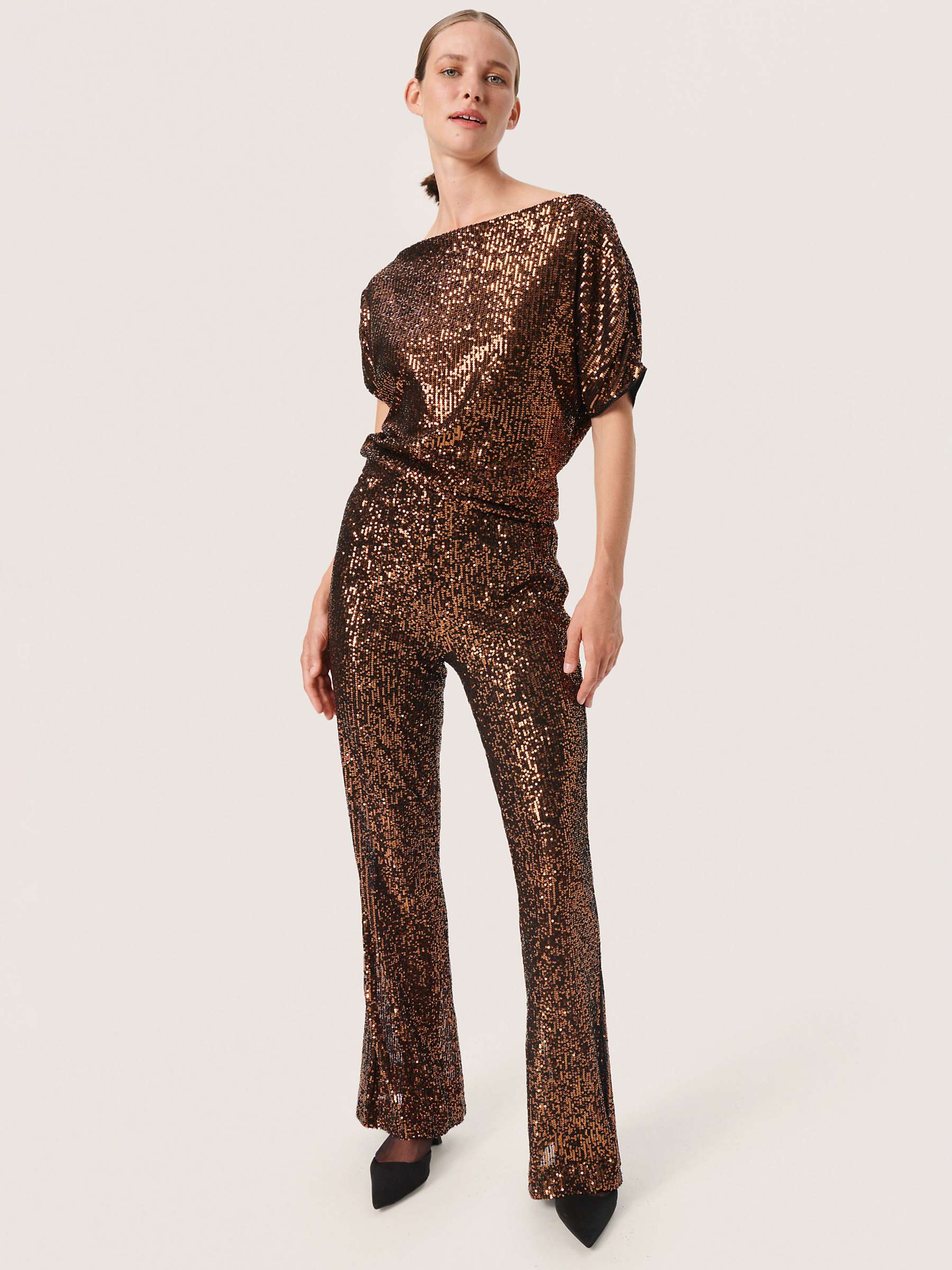 Buy Soaked In Luxury Suse Sequin Trousers Online at johnlewis.com