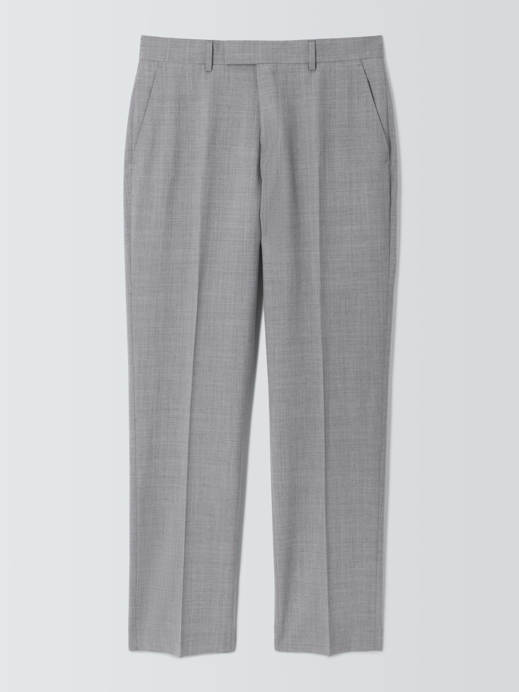 John Lewis Hanford Regular Fit Trousers, Light Grey, 38R