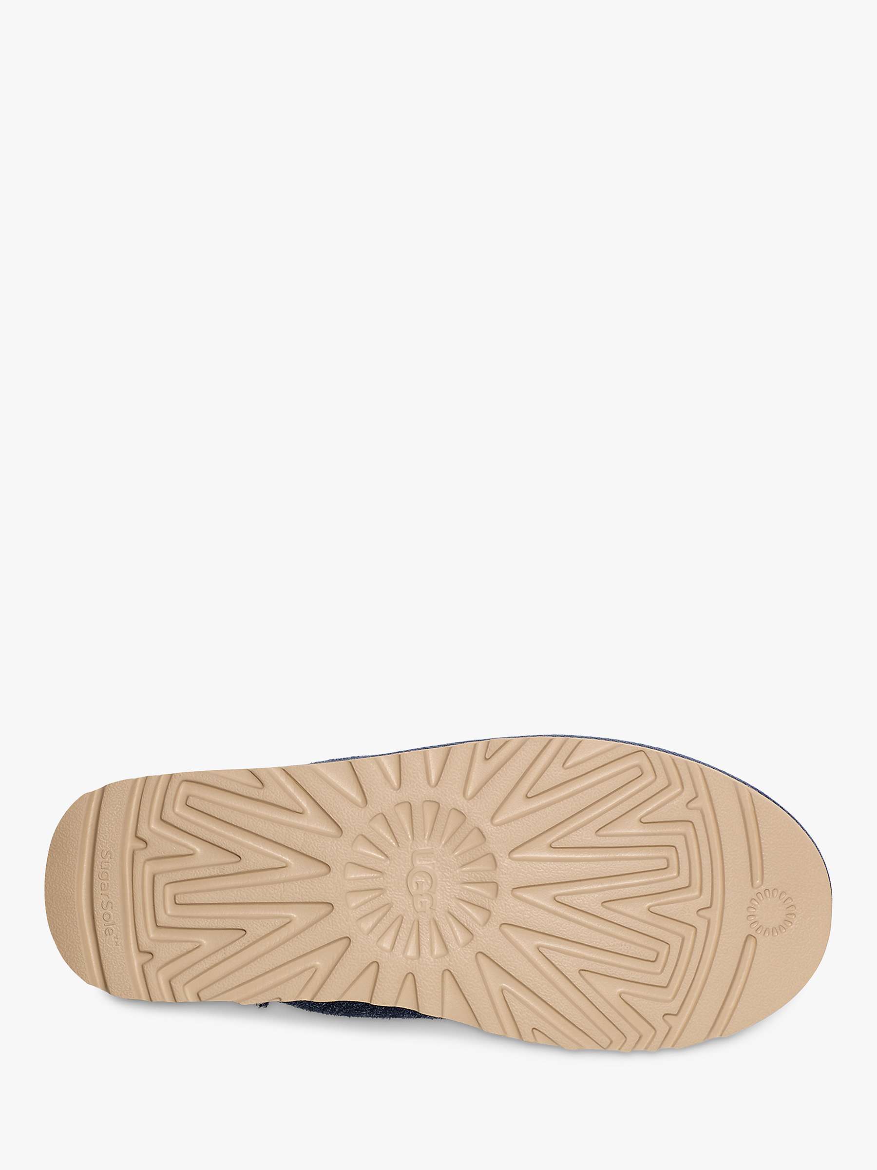 Buy UGG Classic Slip On Shaggy Slippers, Blue Online at johnlewis.com