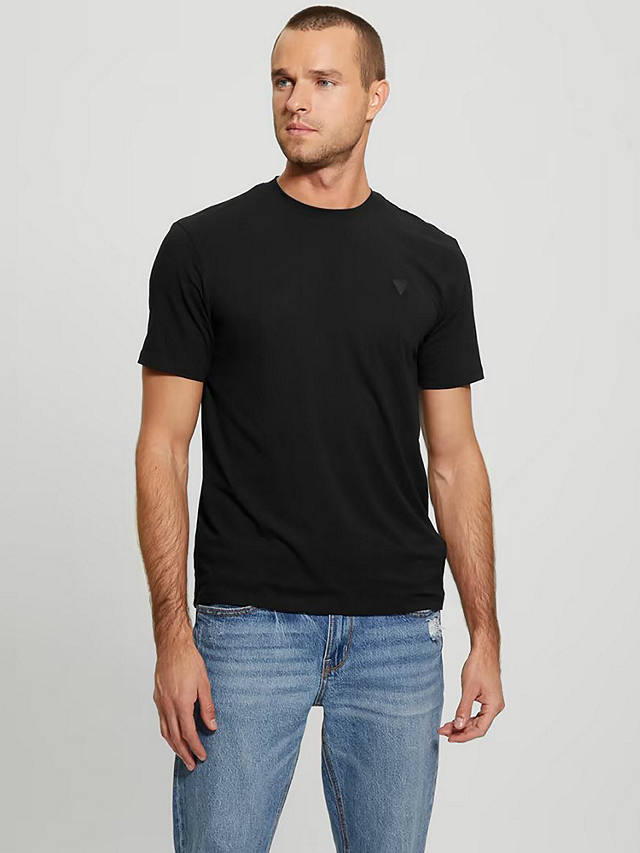 GUESS Hedley Cotton Blend T-Shirt, Jet Black