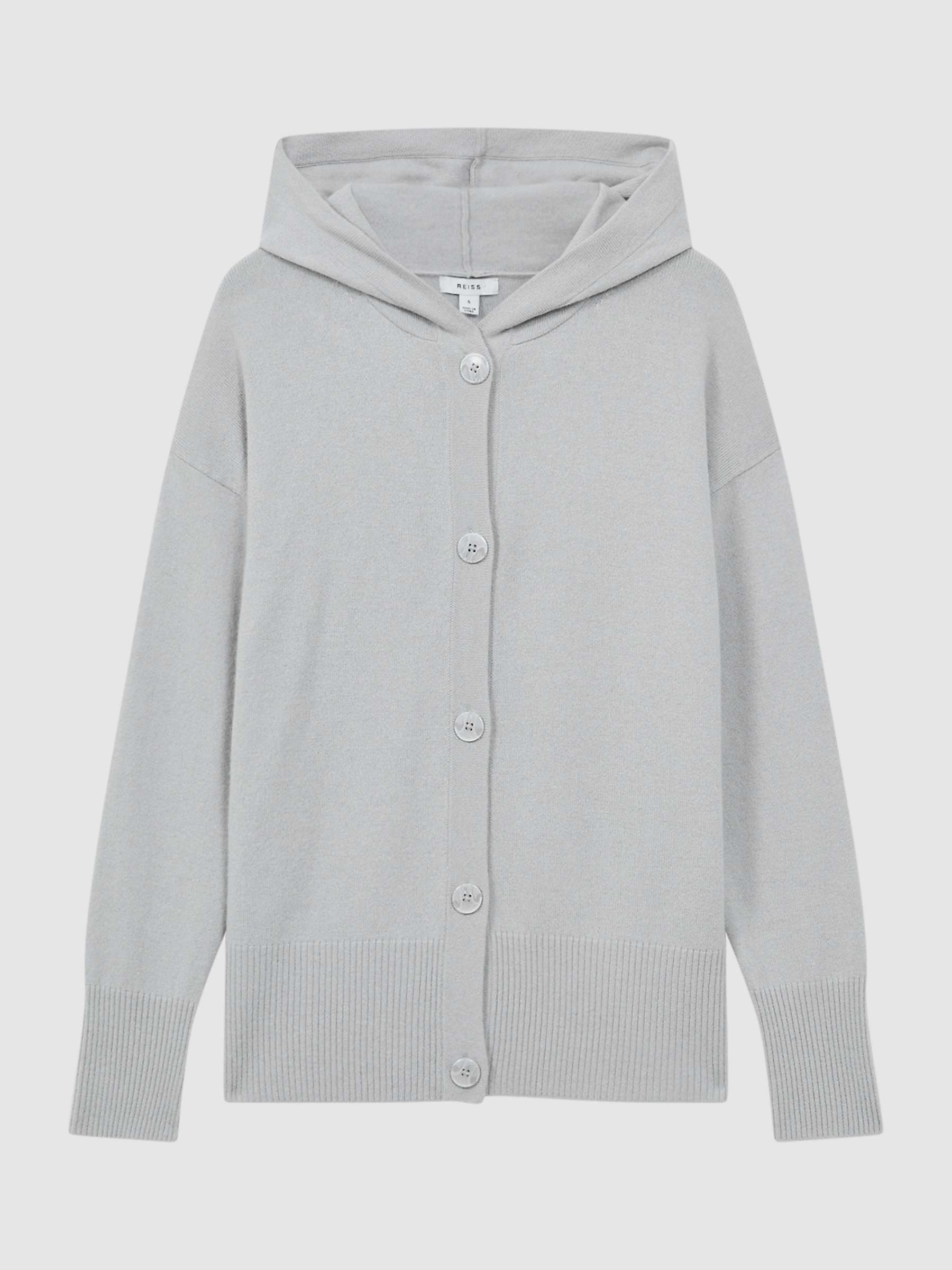 Buy Reiss Evie Wool Cashmere Blend Hooded Cardigan Online at johnlewis.com