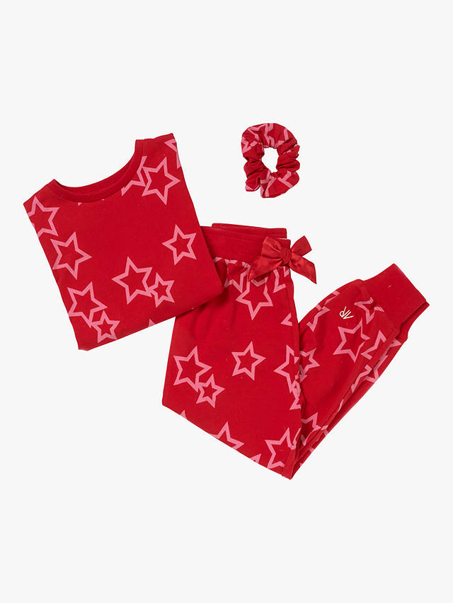 Angel & Rocket Kids' Star Pyjamas, Red