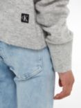 Calvin Klein Kids' Mixed Stitch Sweatshirt, Light Grey Heather