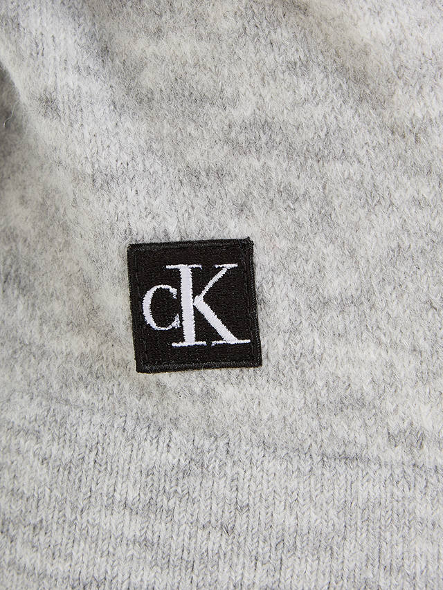 Calvin Klein Kids' Mixed Stitch Sweatshirt, Light Grey Heather