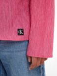 Calvin Klein Kids' Crinkle long Sleeve Top, Pink Amour