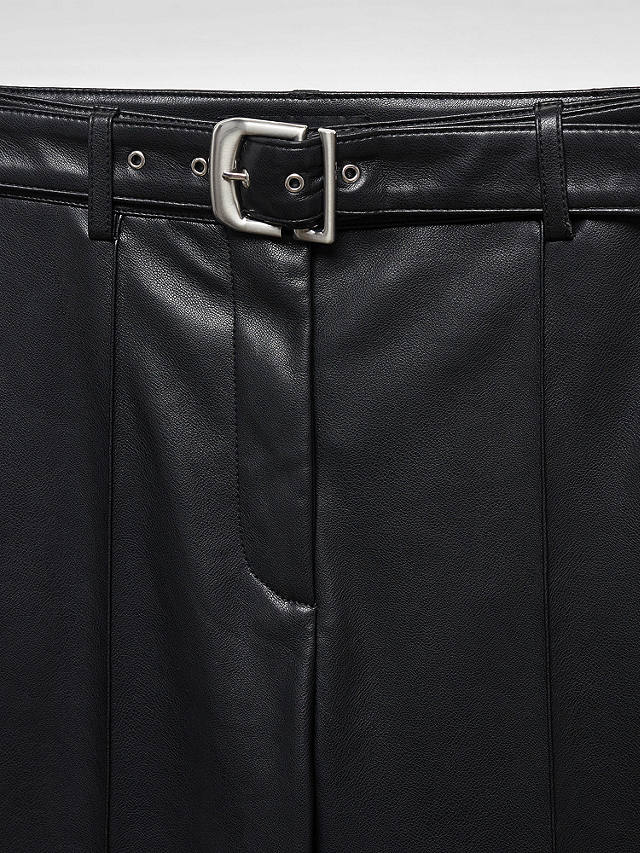 Mango Anita Faux Leather Belt Trousers
