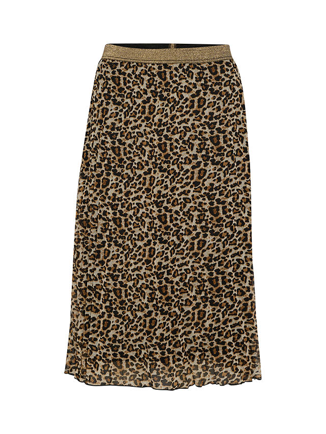 Saint Tropez Xia Animal Print Skirt, Black/Multi