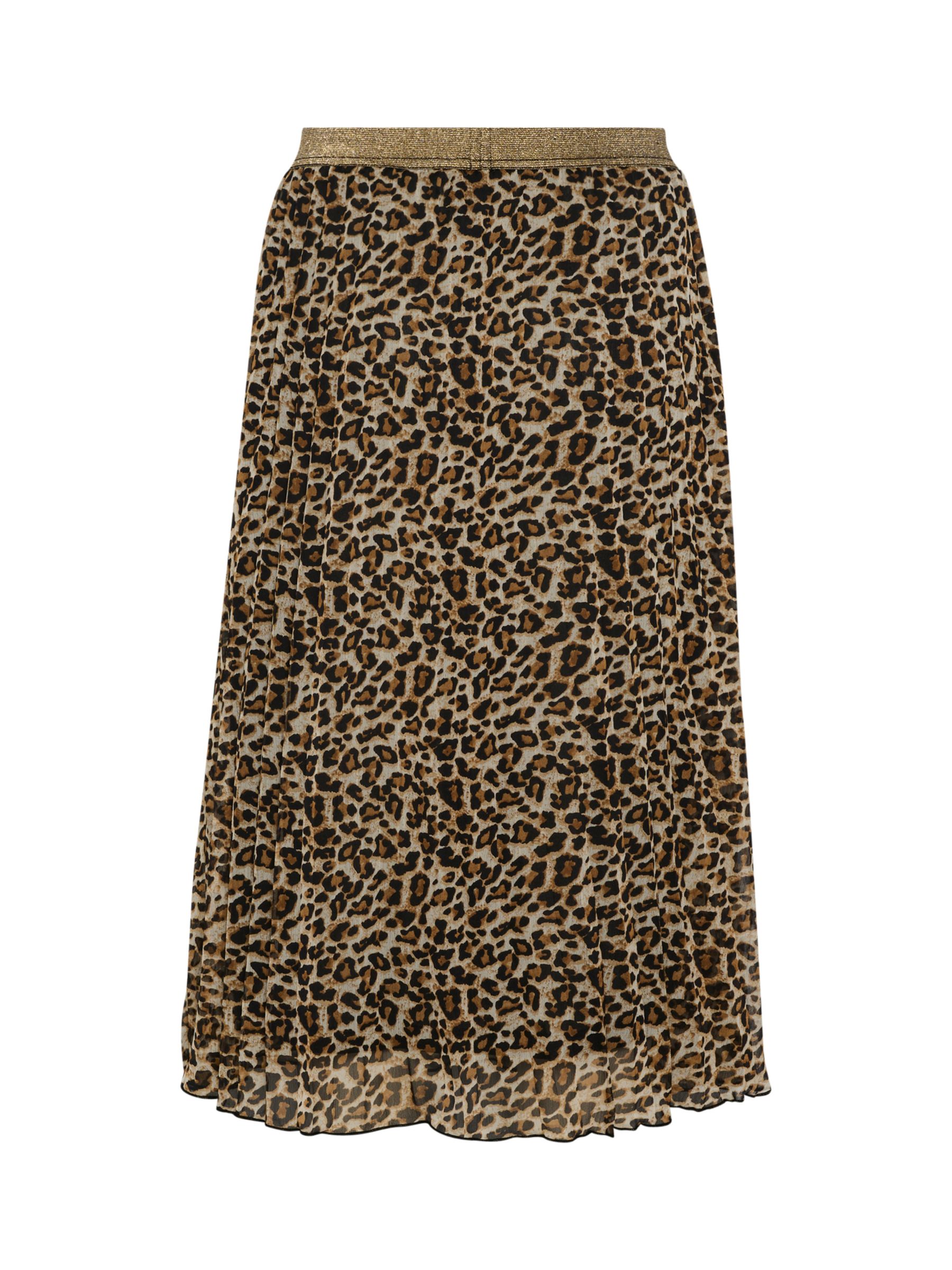 Buy Saint Tropez Xia Animal Print Skirt, Black/Multi Online at johnlewis.com