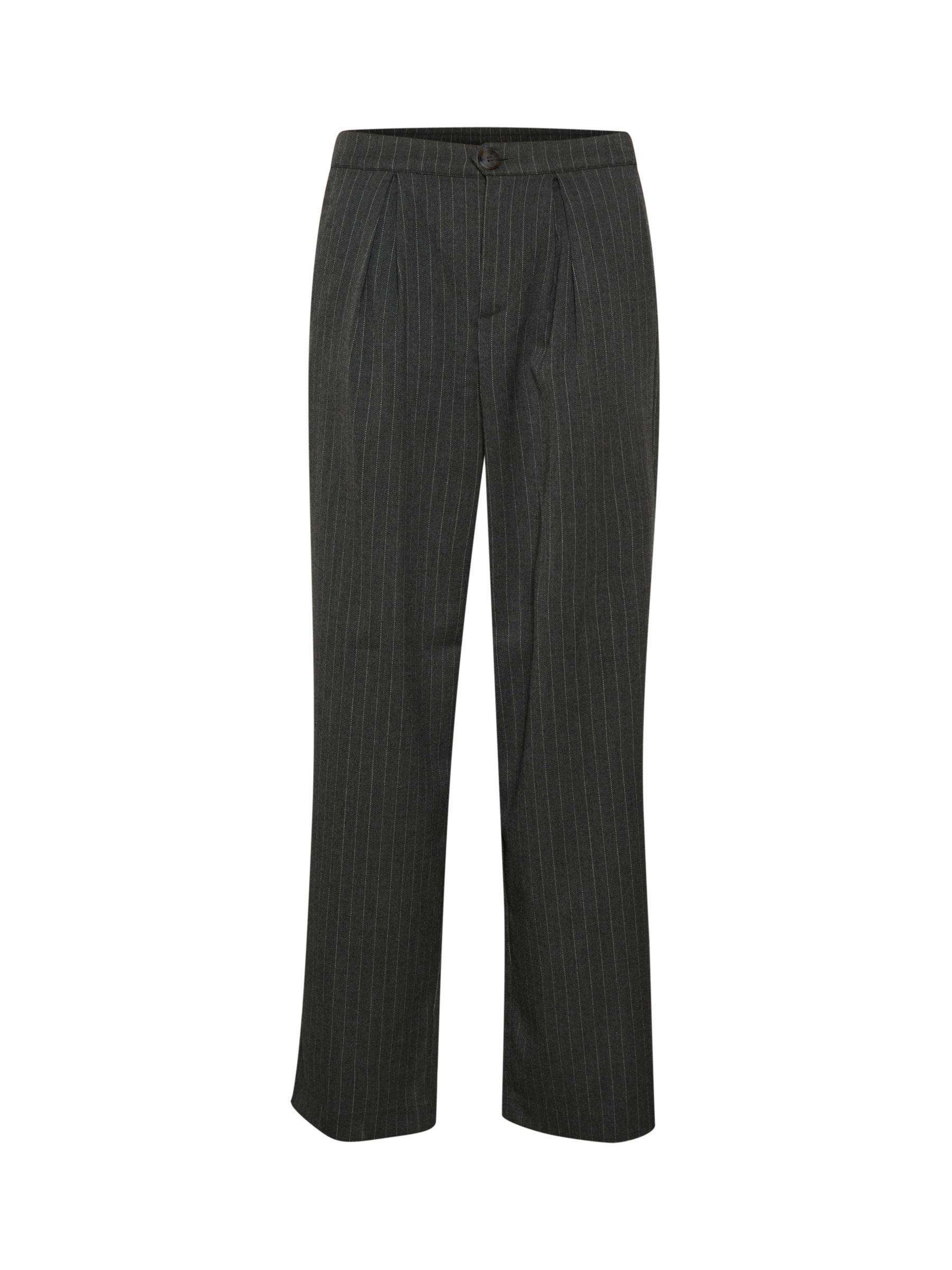 Buy Saint Tropez Xina Pinstripe Trousers, Forged Iron Online at johnlewis.com