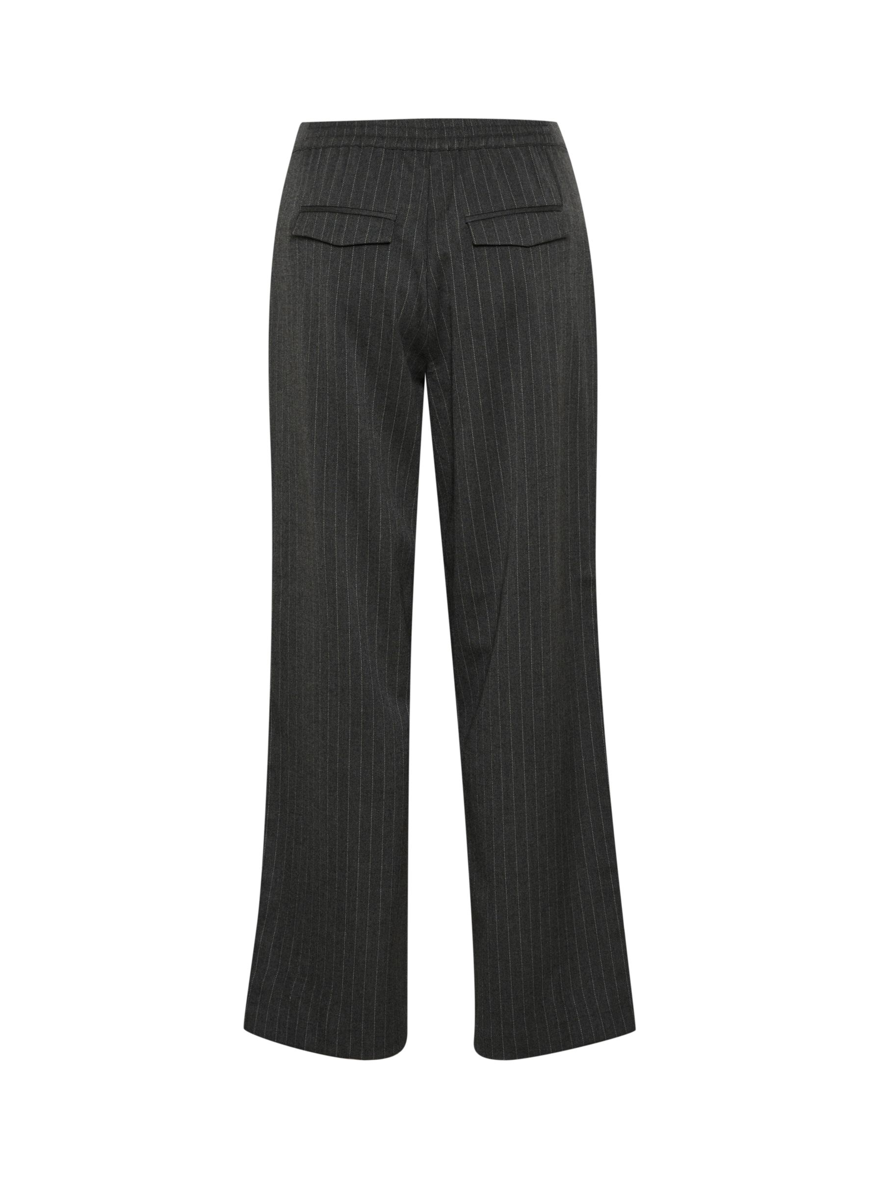 Buy Saint Tropez Xina Pinstripe Trousers, Forged Iron Online at johnlewis.com