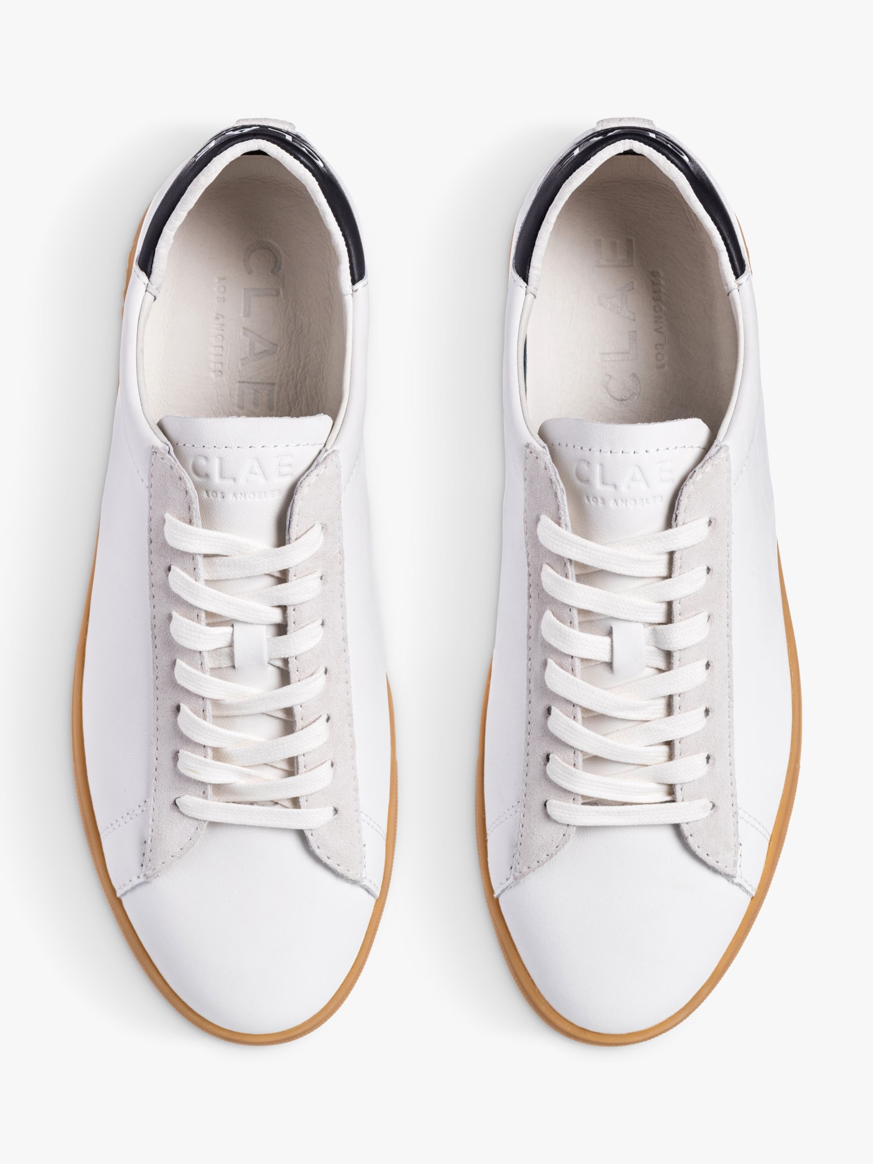 Buy CLAE Bradley Leather Lace Up Trainers Online at johnlewis.com