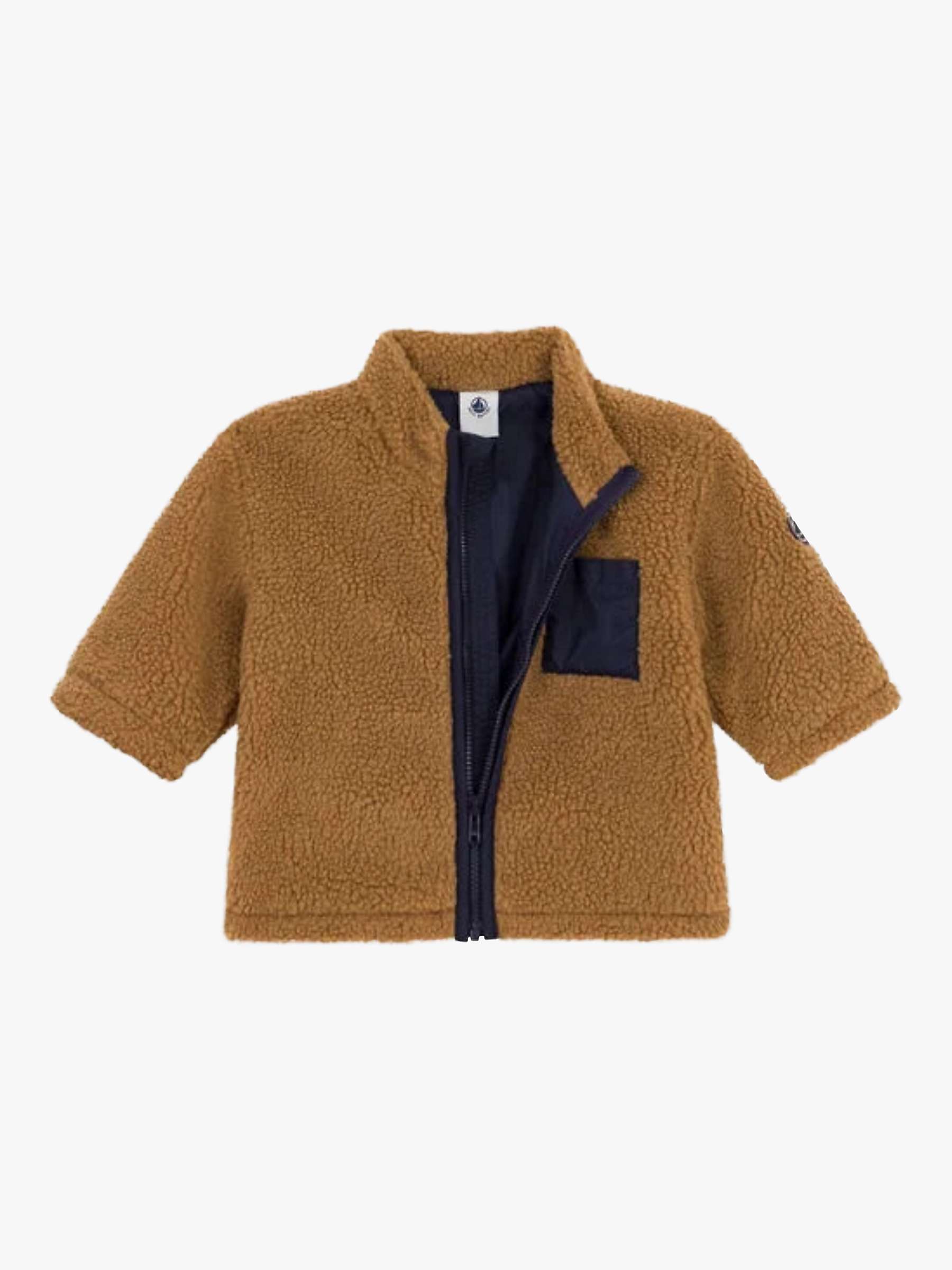 Buy Petit Bateau Baby Sherpa Jacket, Brindille Online at johnlewis.com