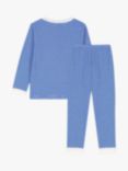 Petit Bateau Kids' Pinstripe Pyjamas, Perse/Marshmallow, Perse/Marshmallow