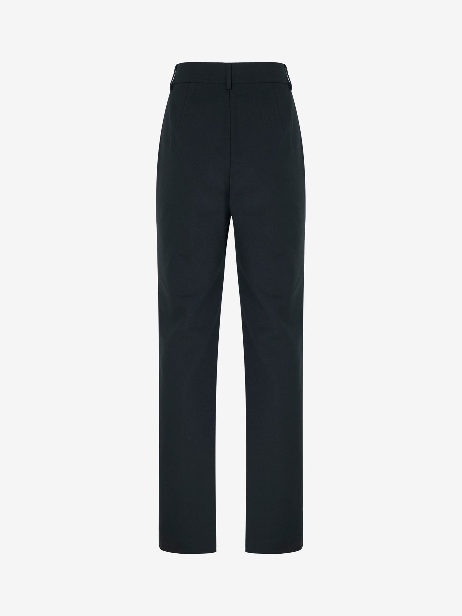 Buy Mint Velvet Split Detail Slim Trousers, Black Online at johnlewis.com