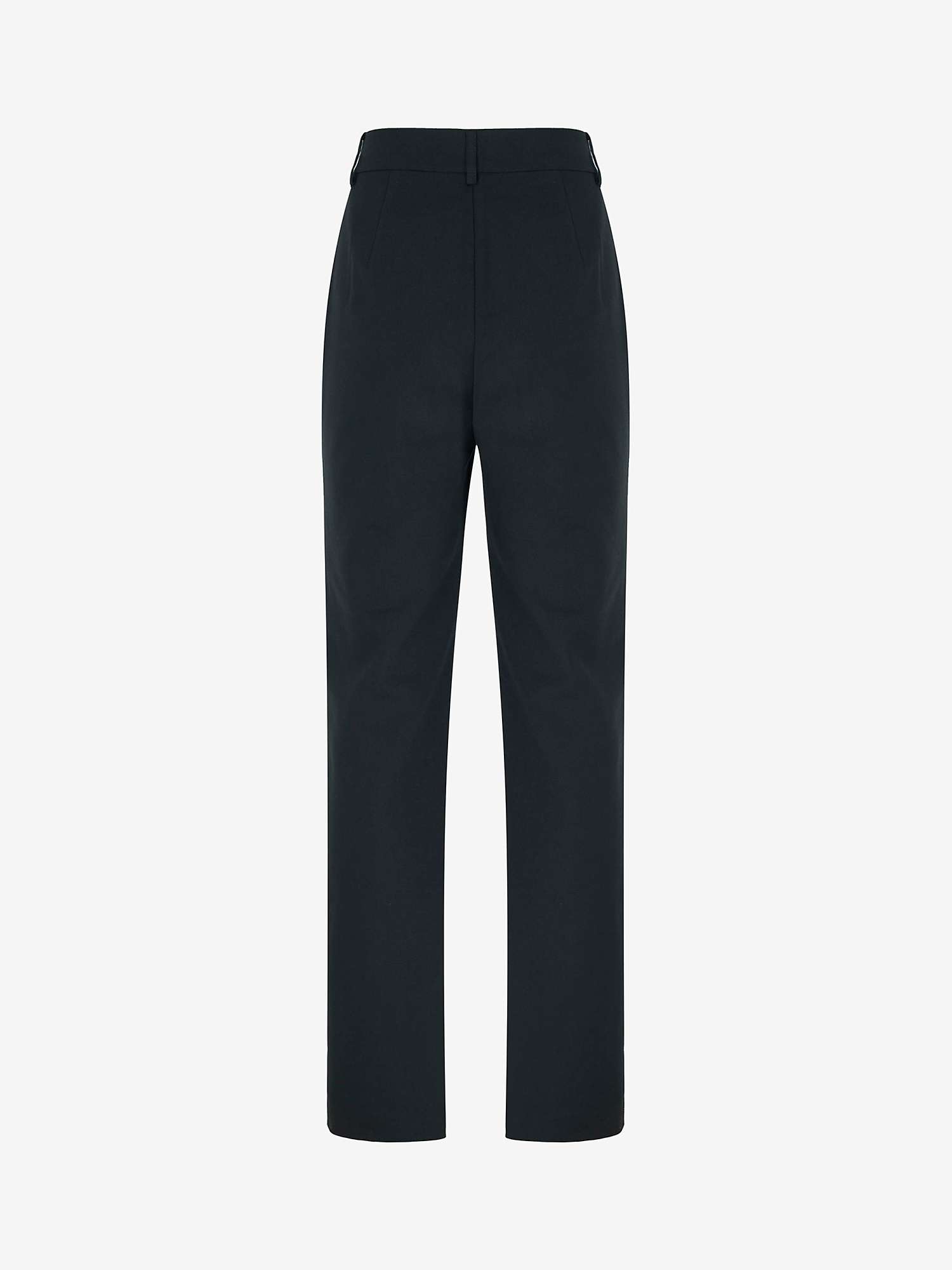 Buy Mint Velvet Split Detail Slim Trousers, Black Online at johnlewis.com