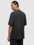 AllSaints Serenade Short Sleeve Crew T-Shirt, Black/Multi