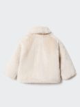 Mango Baby Bear Faux Fur Coat, White