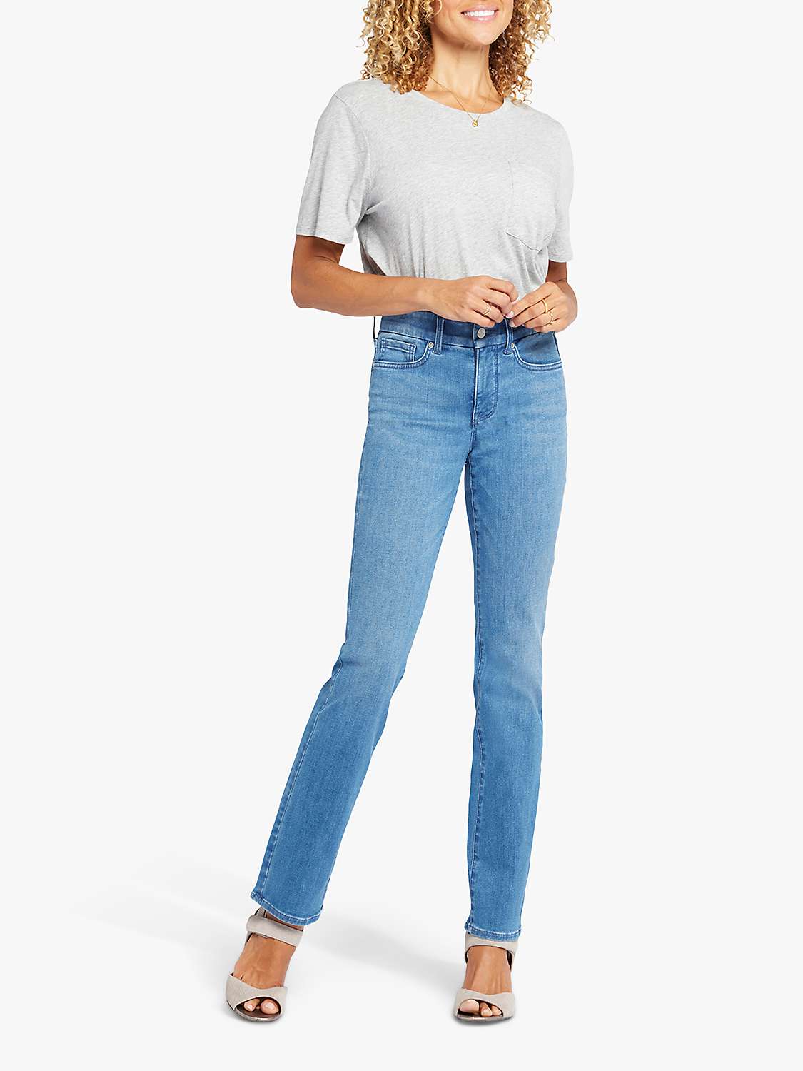 Buy NYDJ Waist-Match Marilyn Straight Jeans, Stunning Online at johnlewis.com