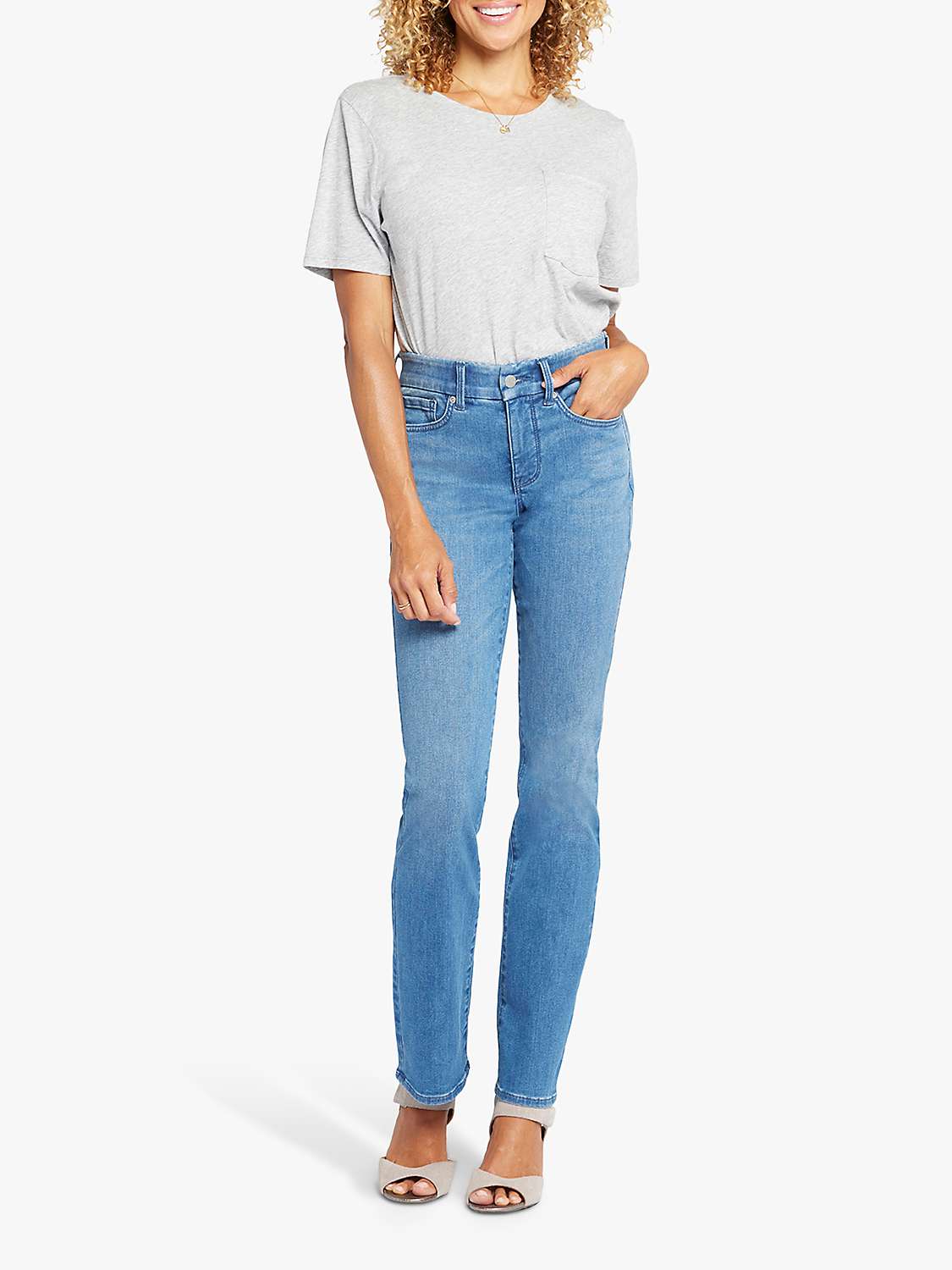 Buy NYDJ Waist-Match Marilyn Straight Jeans, Stunning Online at johnlewis.com