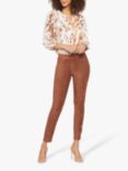 NYDJ Faux Suede Leggings, Coffee Bean