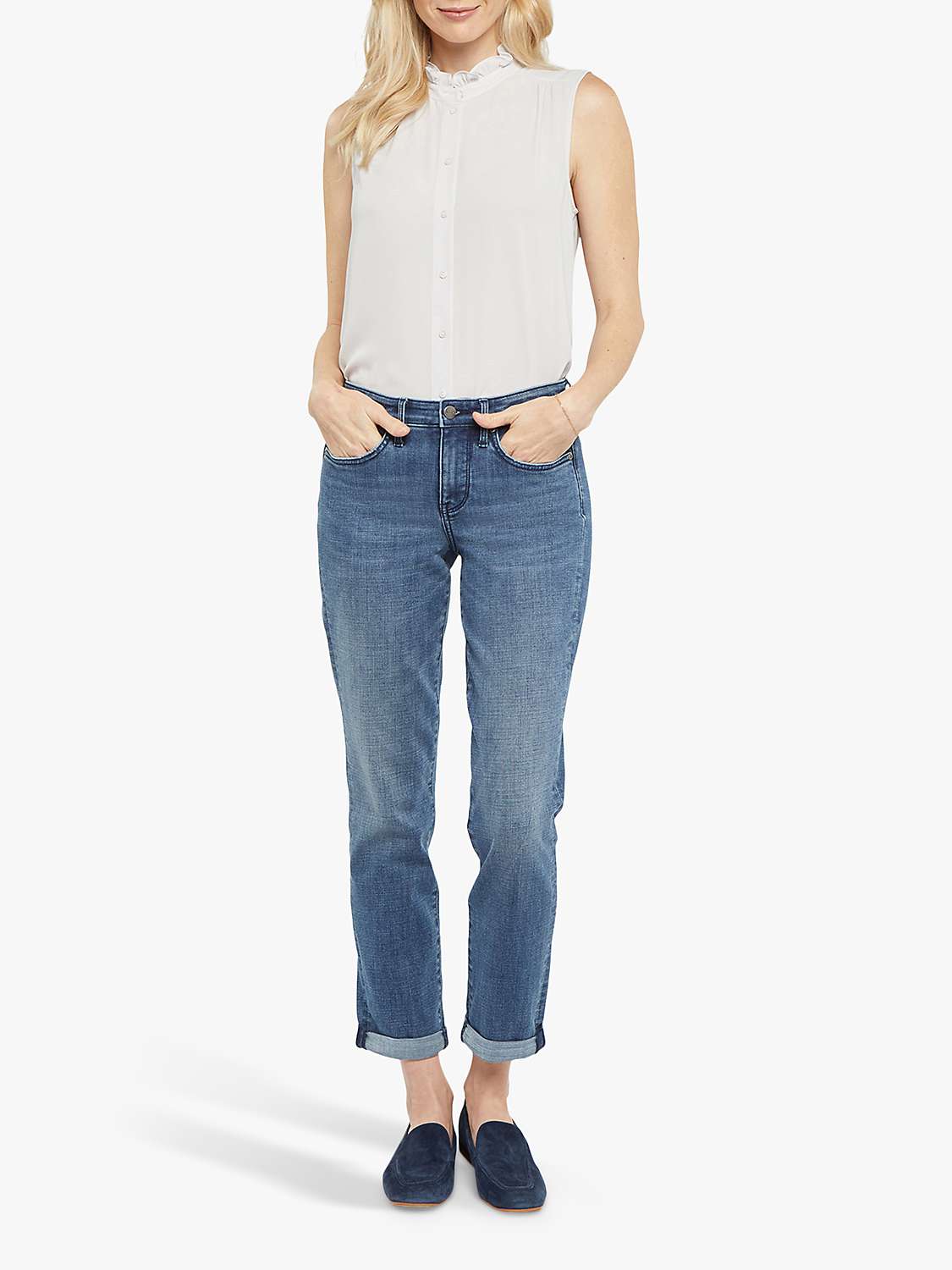 Buy NYDJ Petite Margot Girlfriend Roll Cuff Jeans Online at johnlewis.com