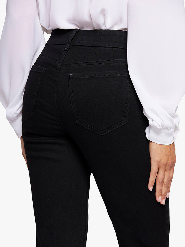 NYDJ Waist-Match Marilyn Straight Jeans, Black