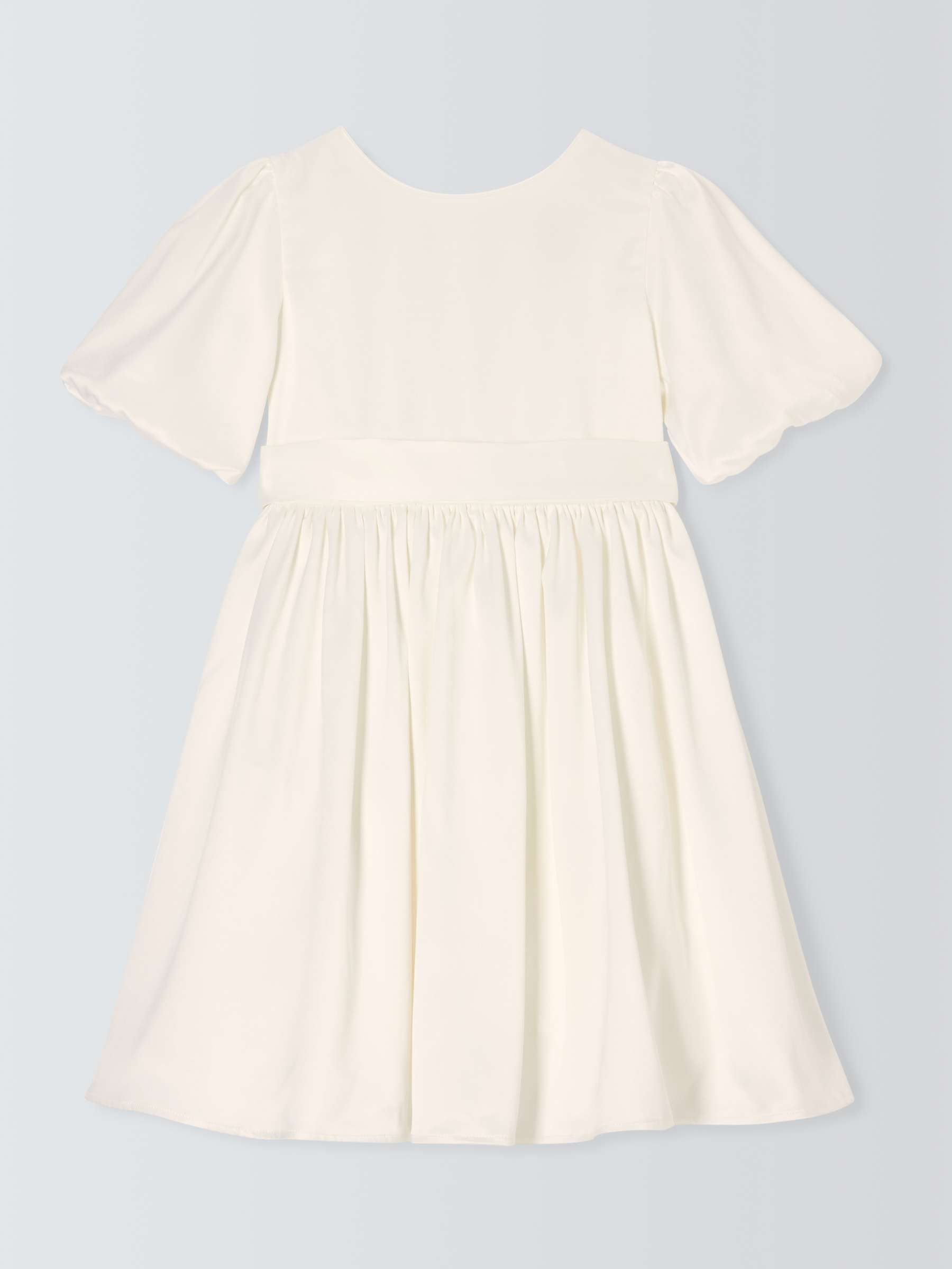 Buy John Lewis Heirloom Collection Kids' Bow Bridesmaid Dress, Ivory Online at johnlewis.com