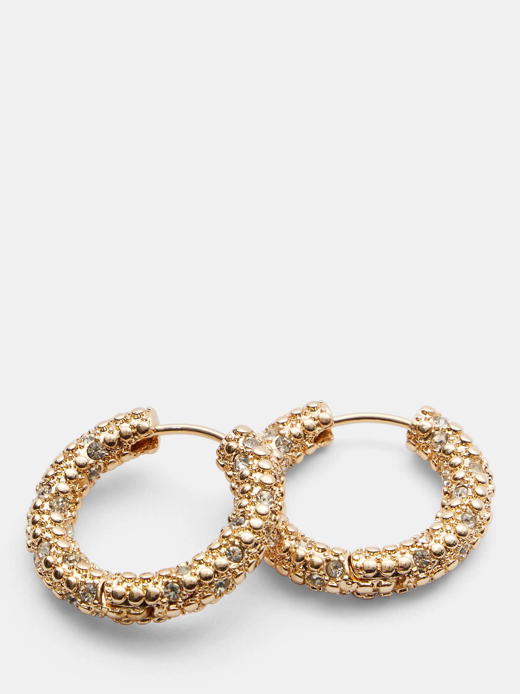 Buy HUSH Camille Hoop Earrings, Gold Online at johnlewis.com