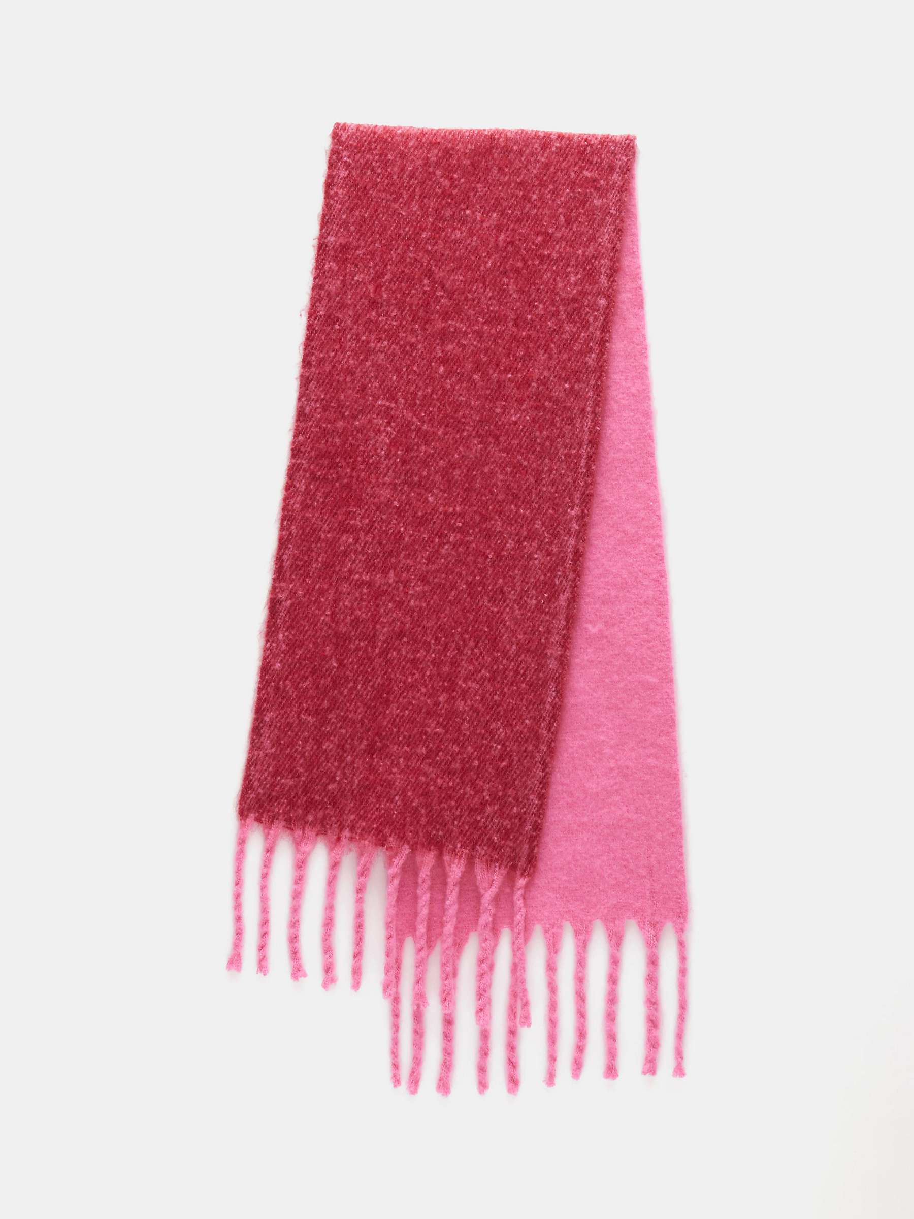 Buy HUSH Asher Two-Tone Scarf, Red/Pink Online at johnlewis.com