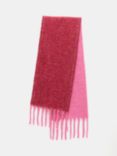 HUSH Asher Two-Tone Scarf, Red/Pink