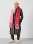 HUSH Asher Two-Tone Scarf, Red/Pink