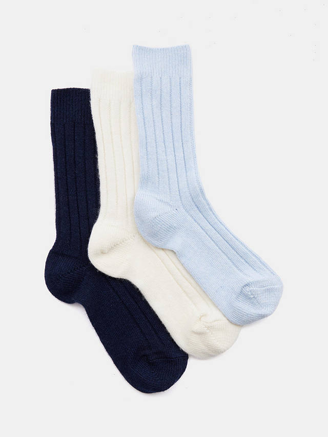 HUSH Murica Cashmere Blend Socks, Blue