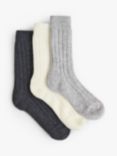 HUSH Murica Cashmere Blend Socks, Grey