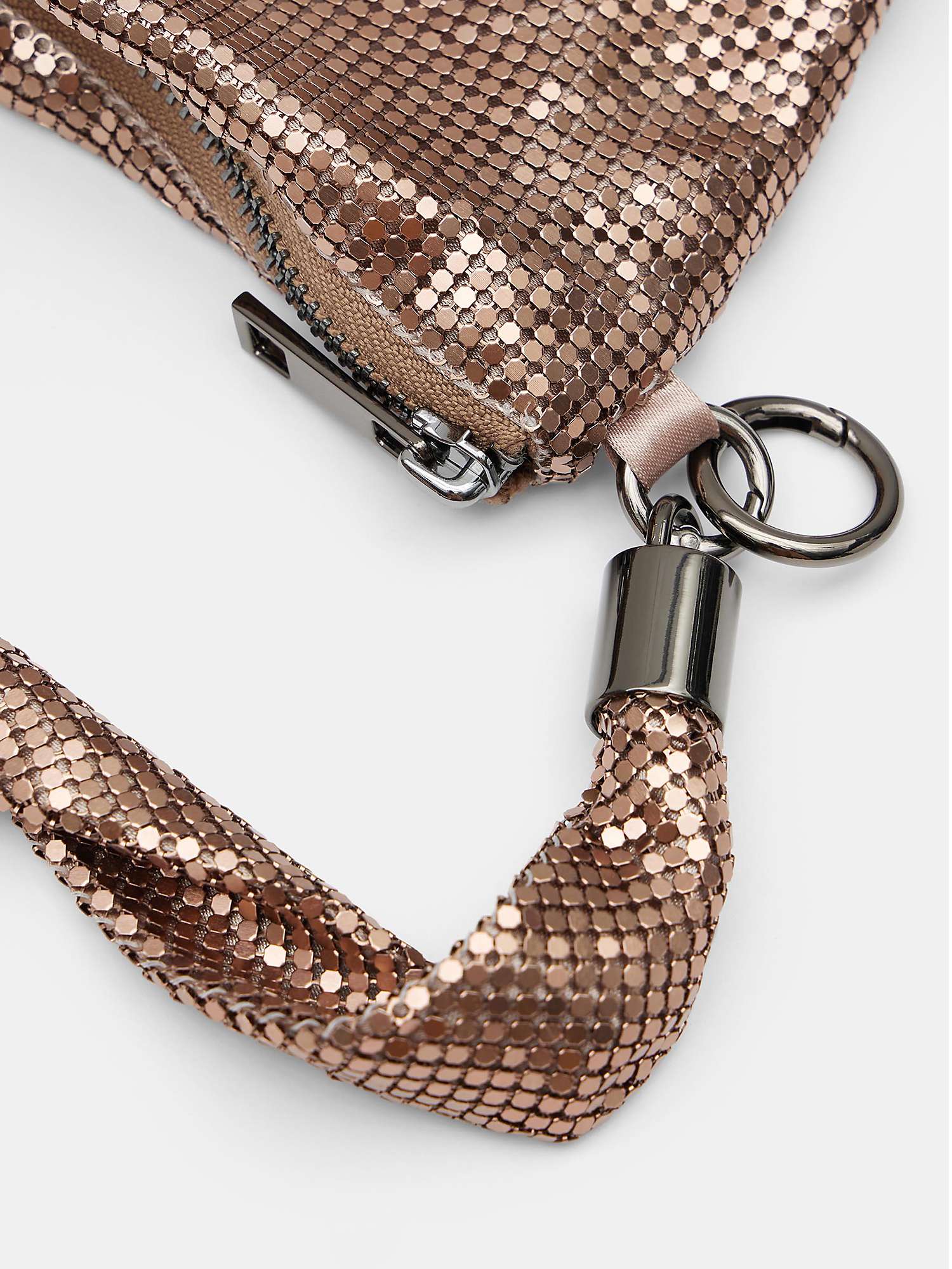Buy HUSH Alba Chainmail Pouch Bag, Copper Online at johnlewis.com