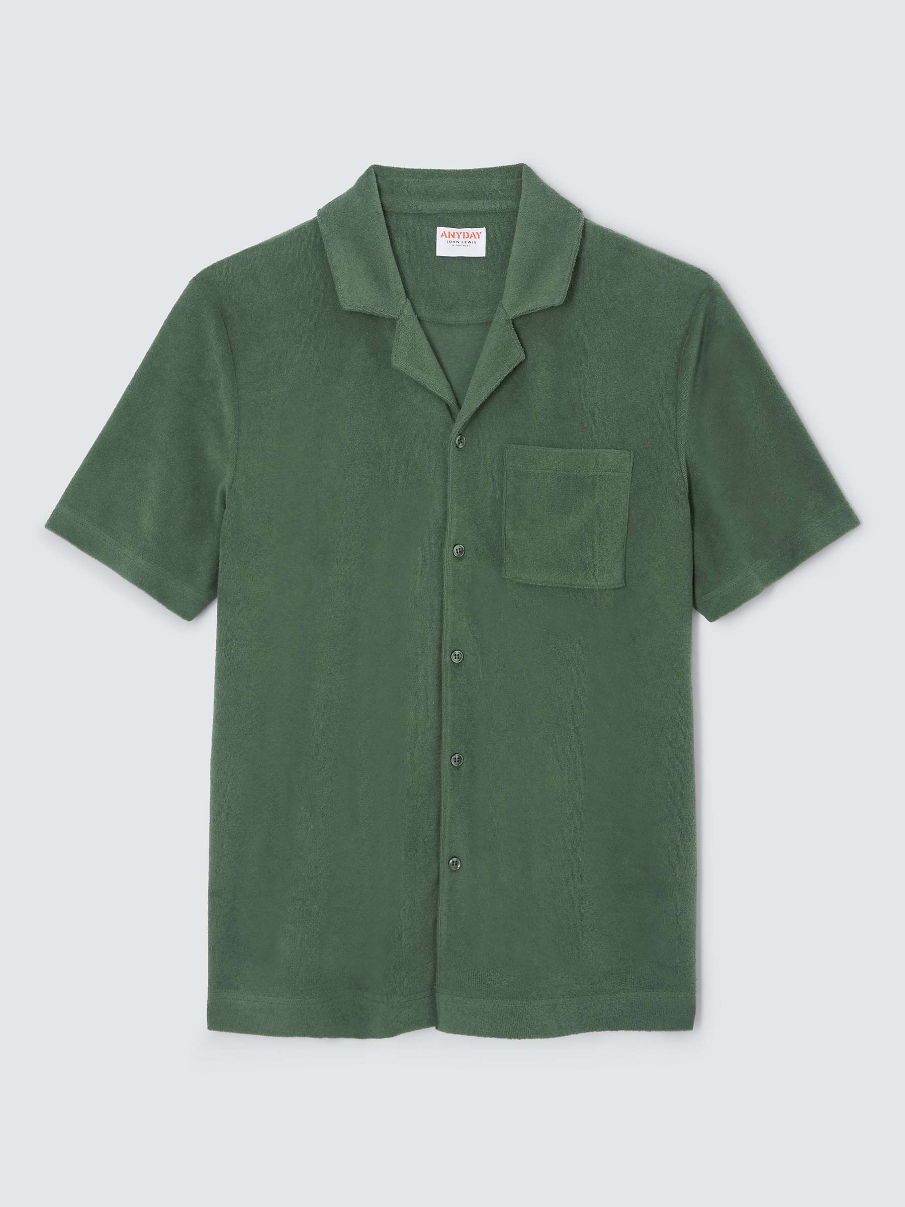 Buy John Lewis ANYDAY Towelling Short Sleeve Shirt Online at johnlewis.com