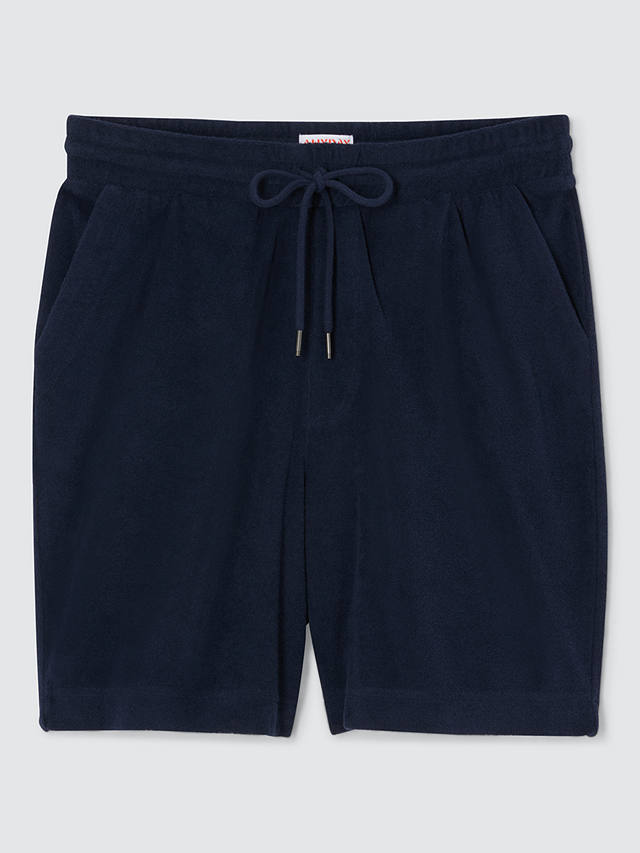 John Lewis ANYDAY Towelling Shorts, Navy