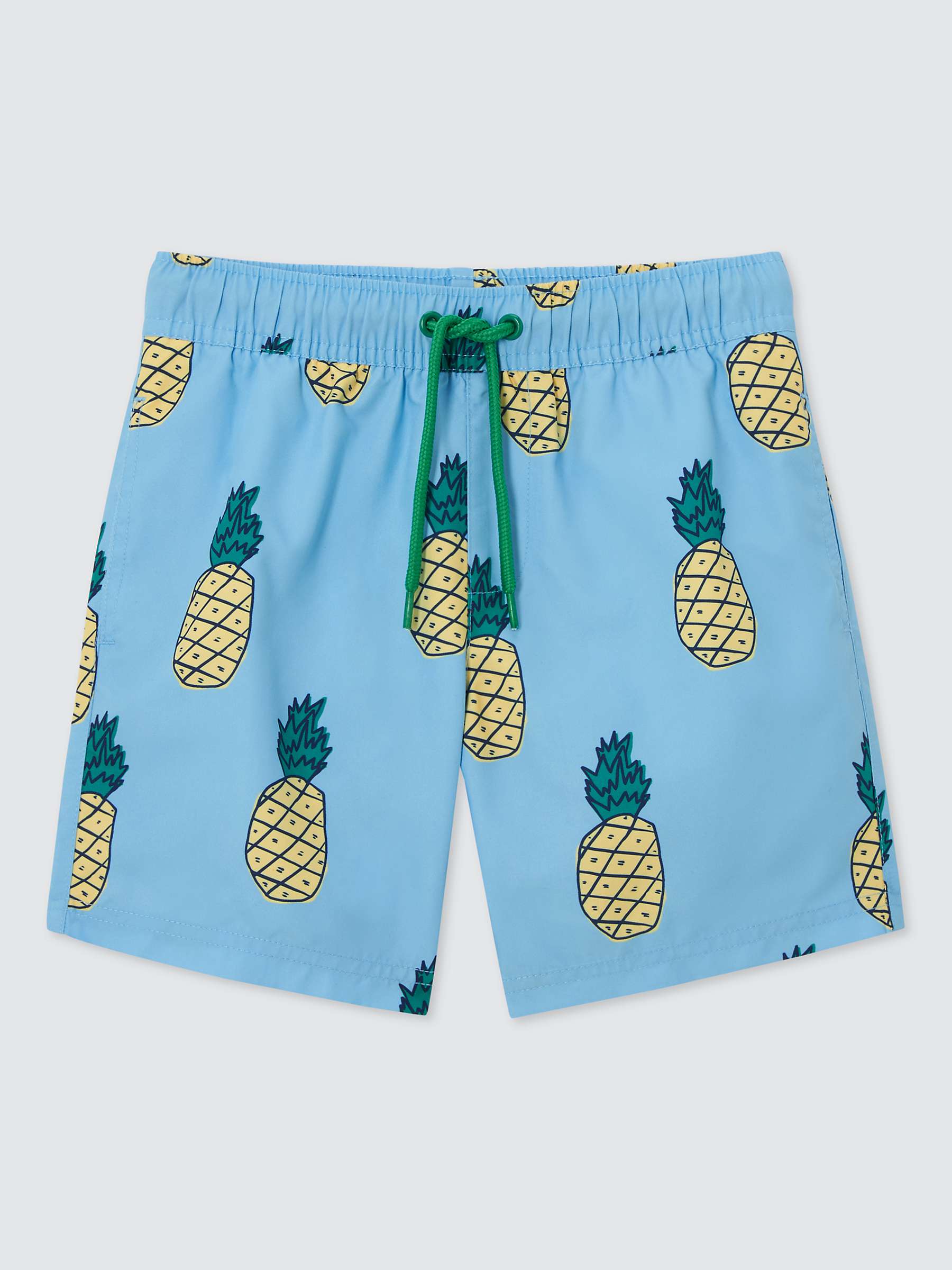 Buy John Lewis ANYDAY Kids' Pineapple Print Swim Shorts, Blue Online at johnlewis.com