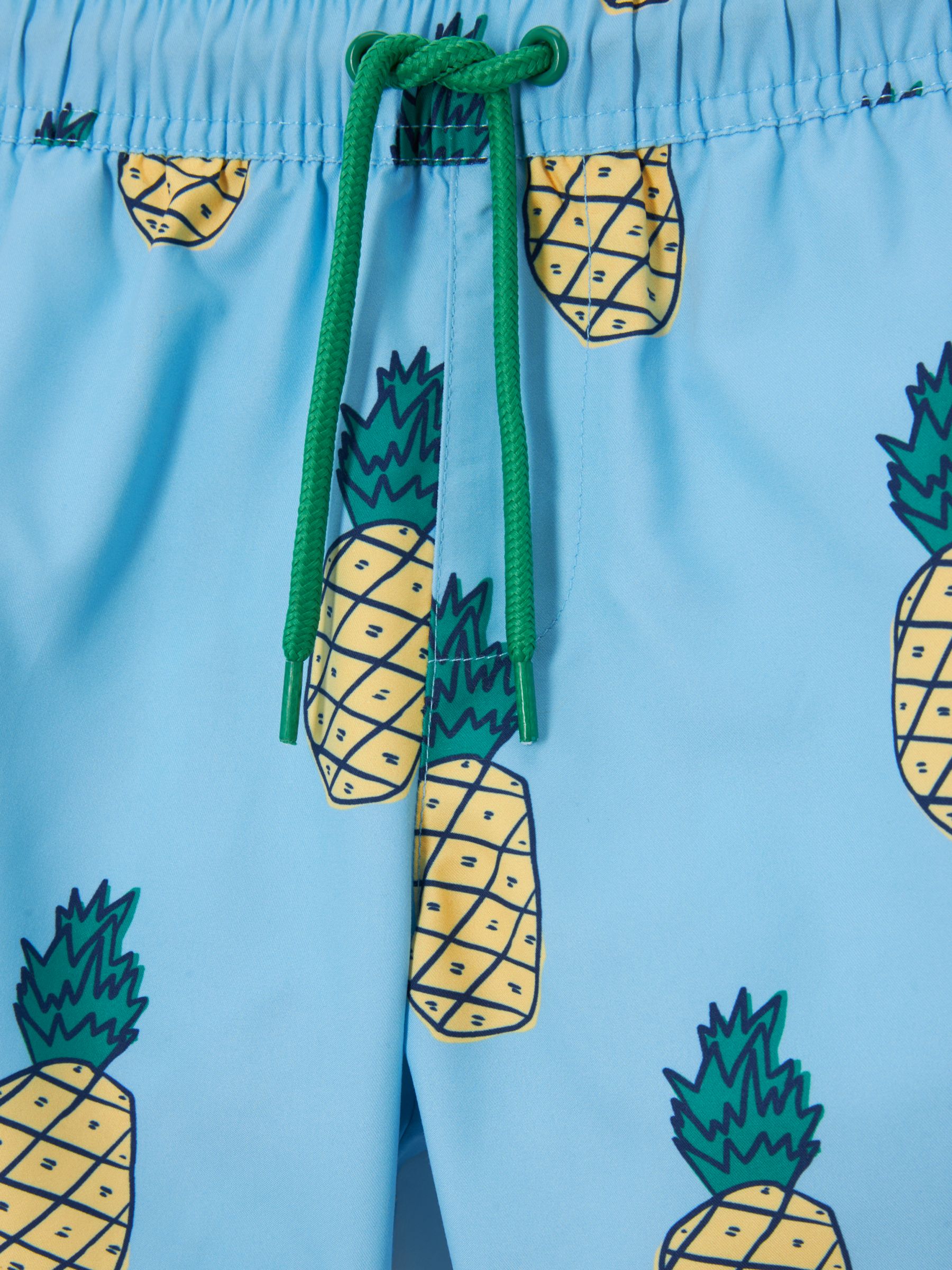 Buy John Lewis ANYDAY Kids' Pineapple Print Swim Shorts, Blue Online at johnlewis.com