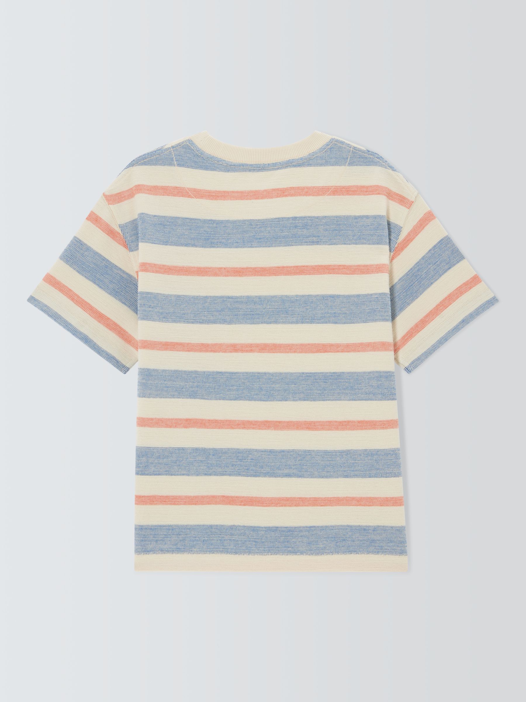 John Lewis Kids' Textured Stripe T-Shirt, Multi, 3 years