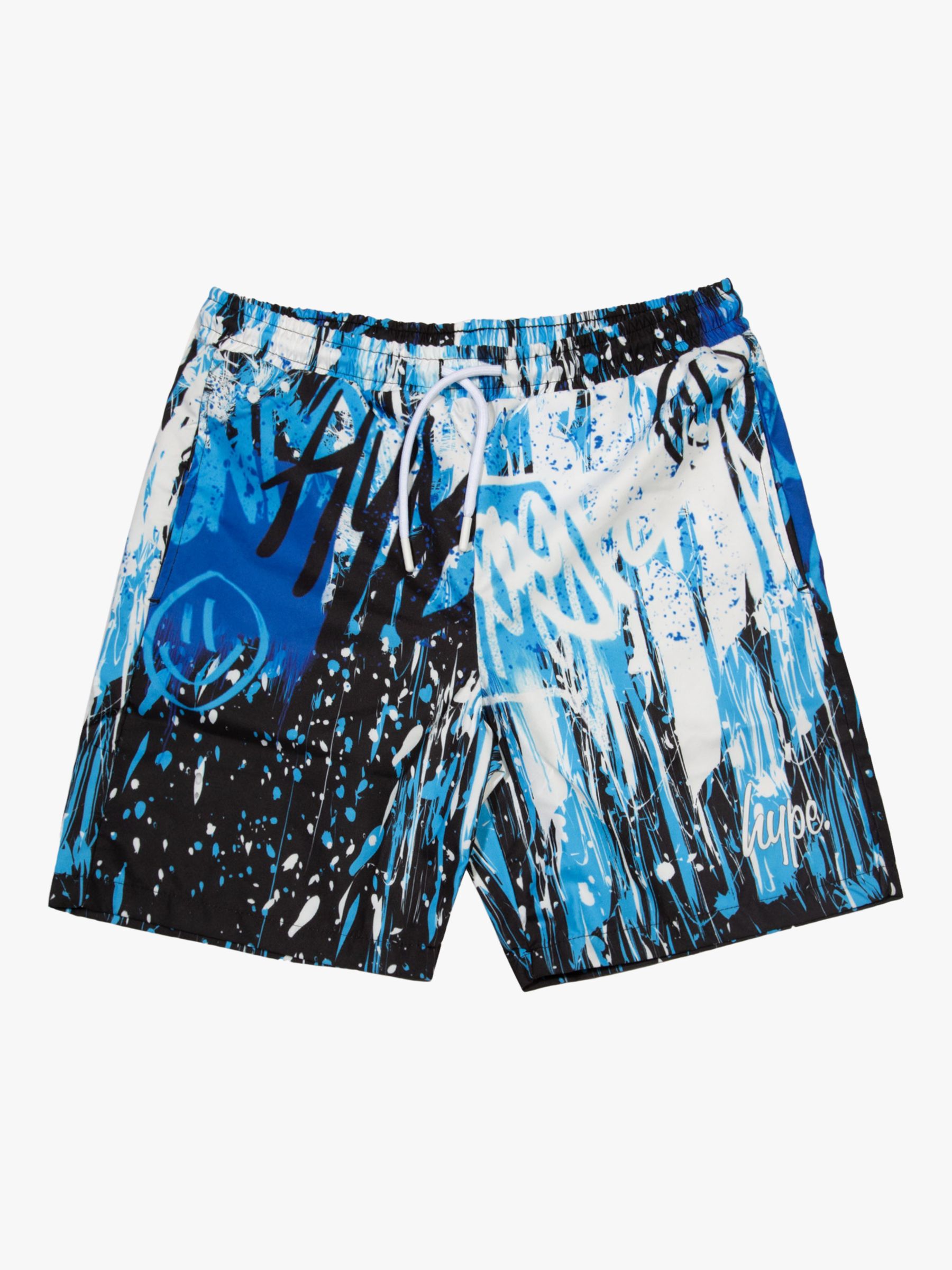 Hype Kids' Graffiti Drip Shorts, Multi at John Lewis & Partners