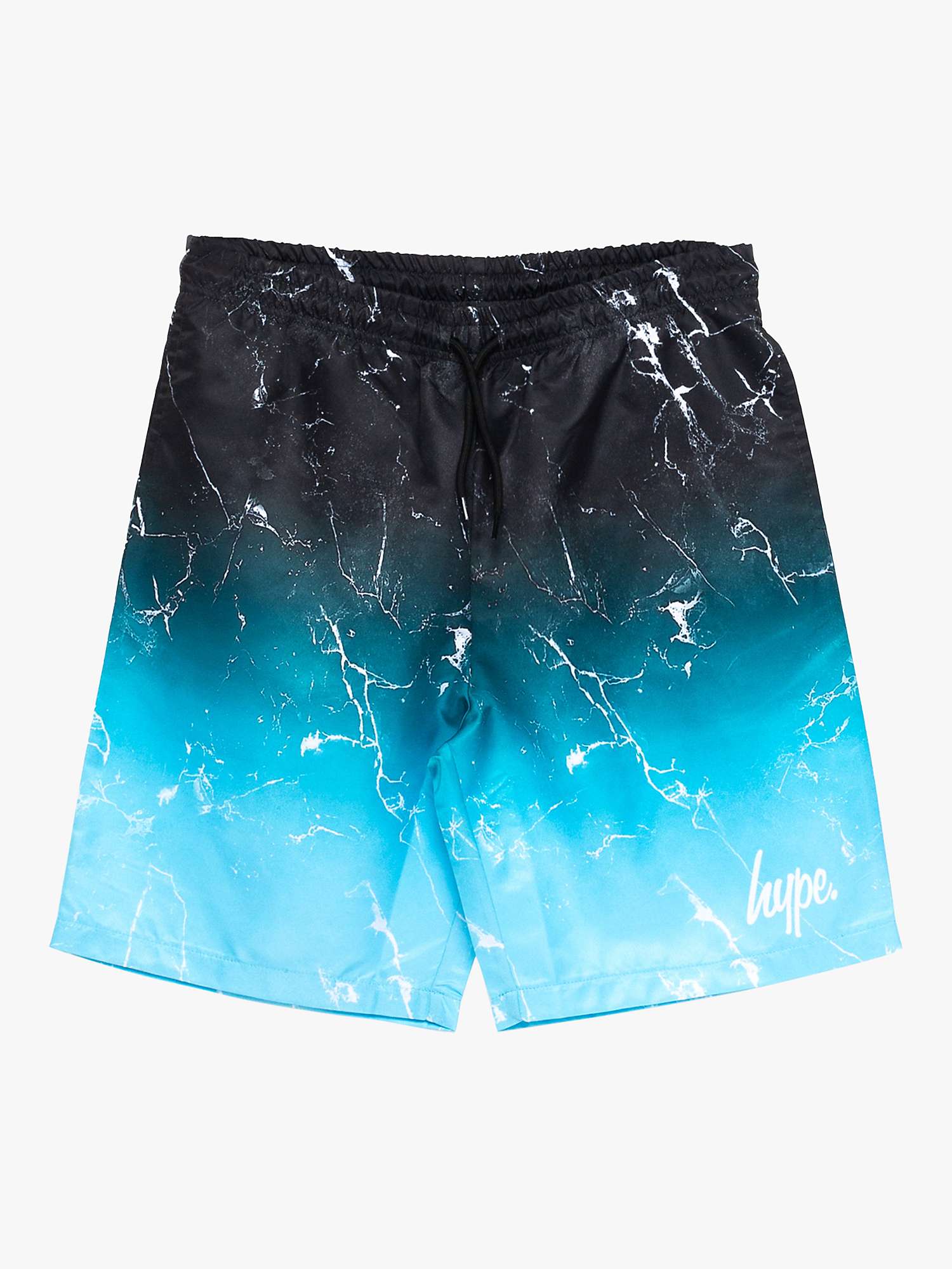 Buy Hype Kids' Logo Fade Marble Swim Shorts, Mint Online at johnlewis.com