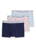 Polo Ralph Lauren Stretch Cotton Trunks, Pack of 3, Multi