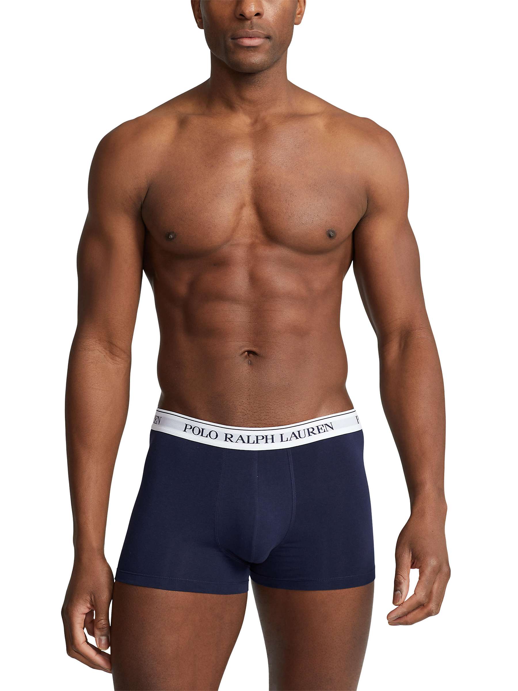 Buy Polo Ralph Lauren Stretch Cotton Trunks, Pack of 3, Multi Online at johnlewis.com
