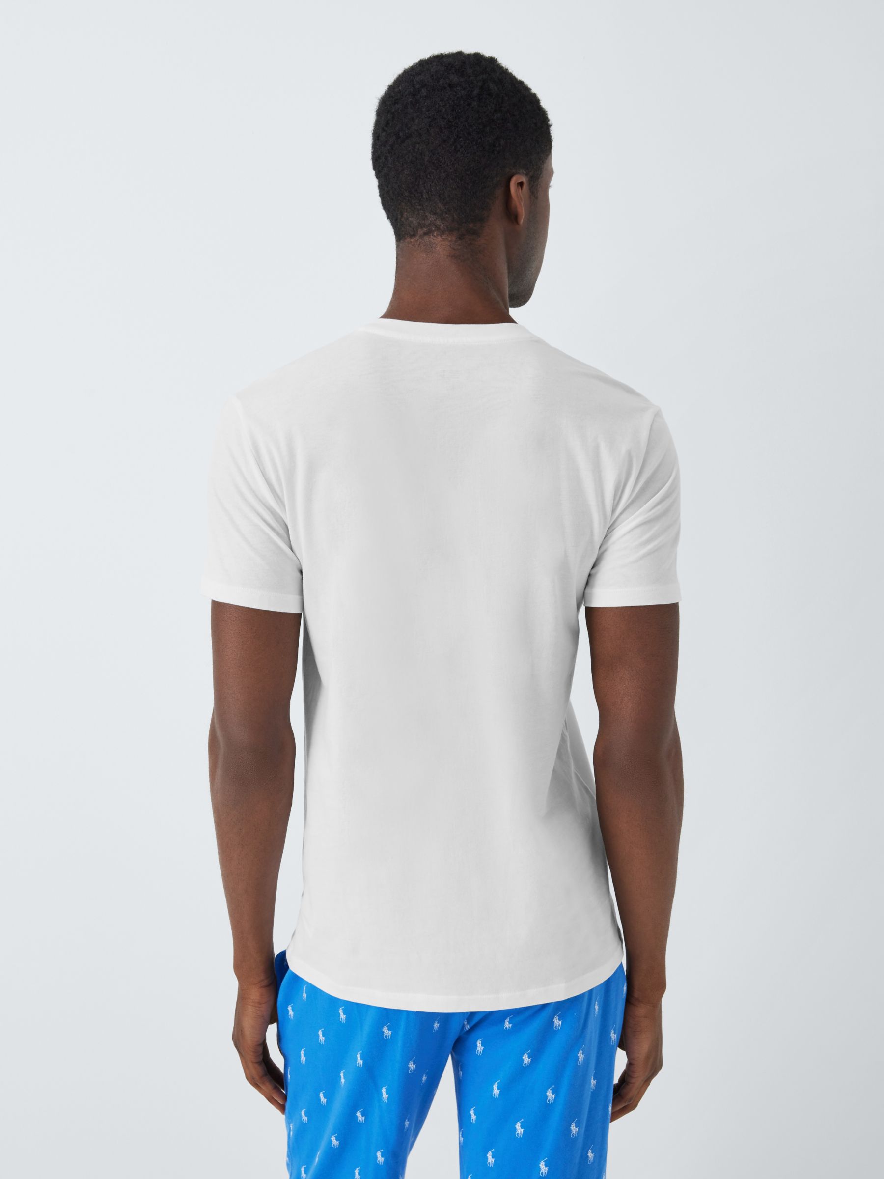 Ralph Lauren V-Neck T-Shirt, Pack of 3, White, M
