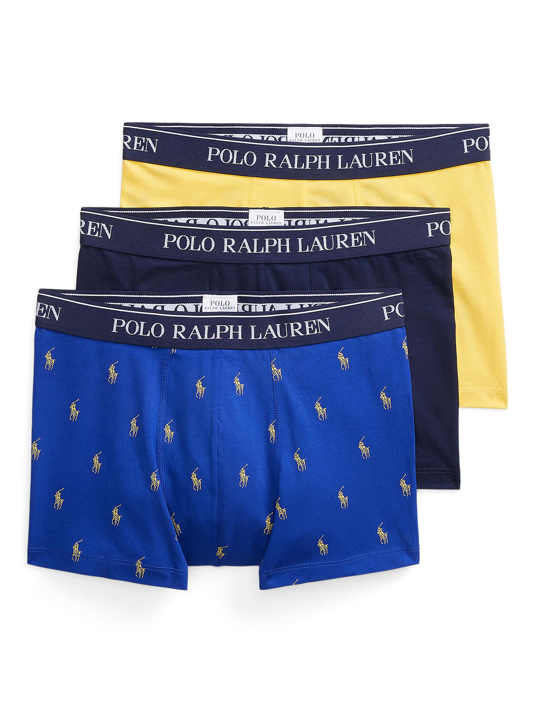 Buy Ralph Lauren Classic Stretch Cotton Trunks, Pack of 3, Multi Online at johnlewis.com
